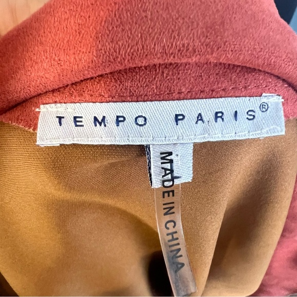 Tempo Paris Art Deco Motif Bohemian Open Front Cardigan Blazer - Picture 11 of 12